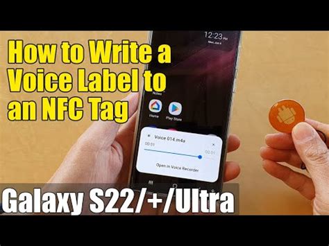 Galaxy S22/S22+/Ultra: How to Write a Voice Label to an NFC Tag